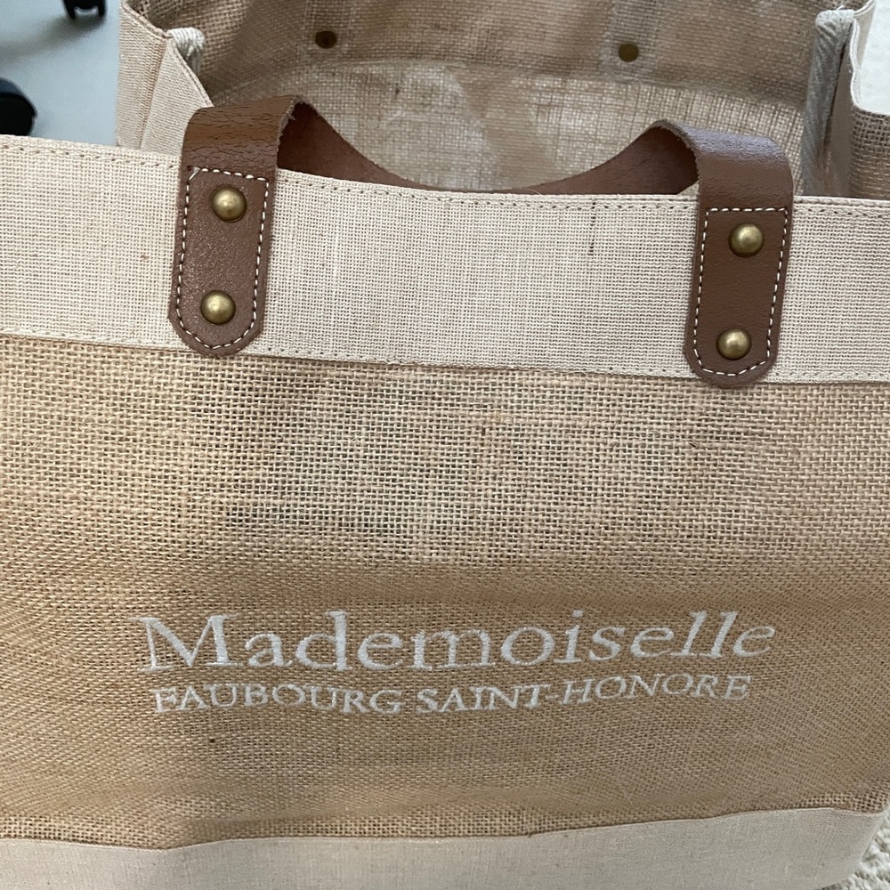 French jute shopping tote by Mlle Fani. Never used